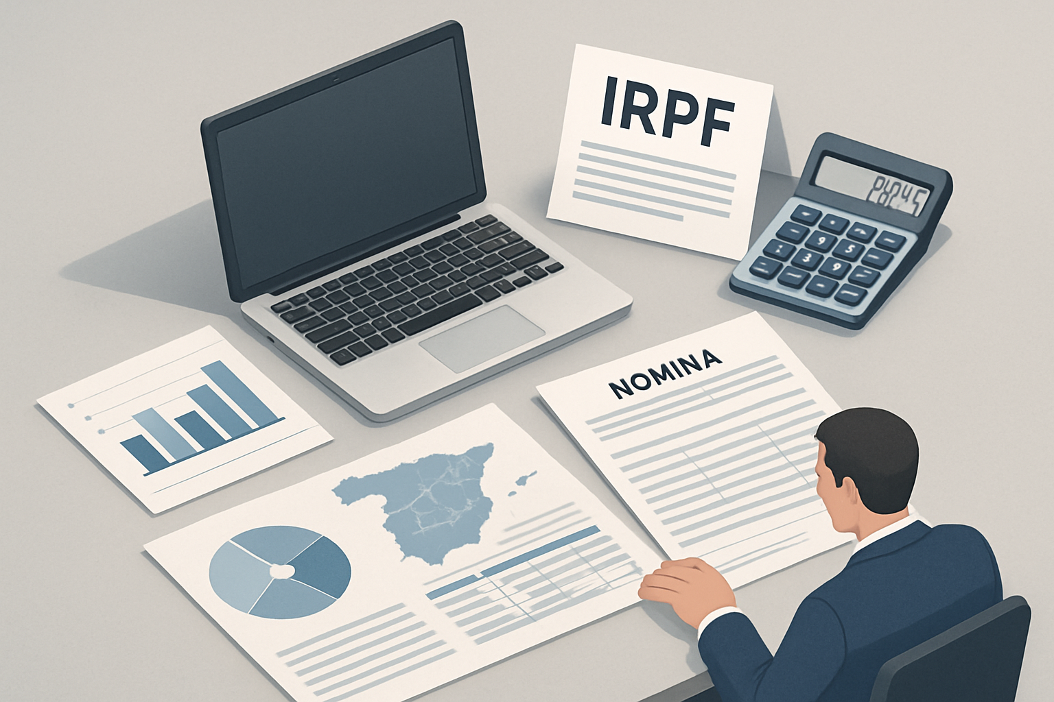 Calcular sueldo neto en España 2025: IRPF y cotizaciones