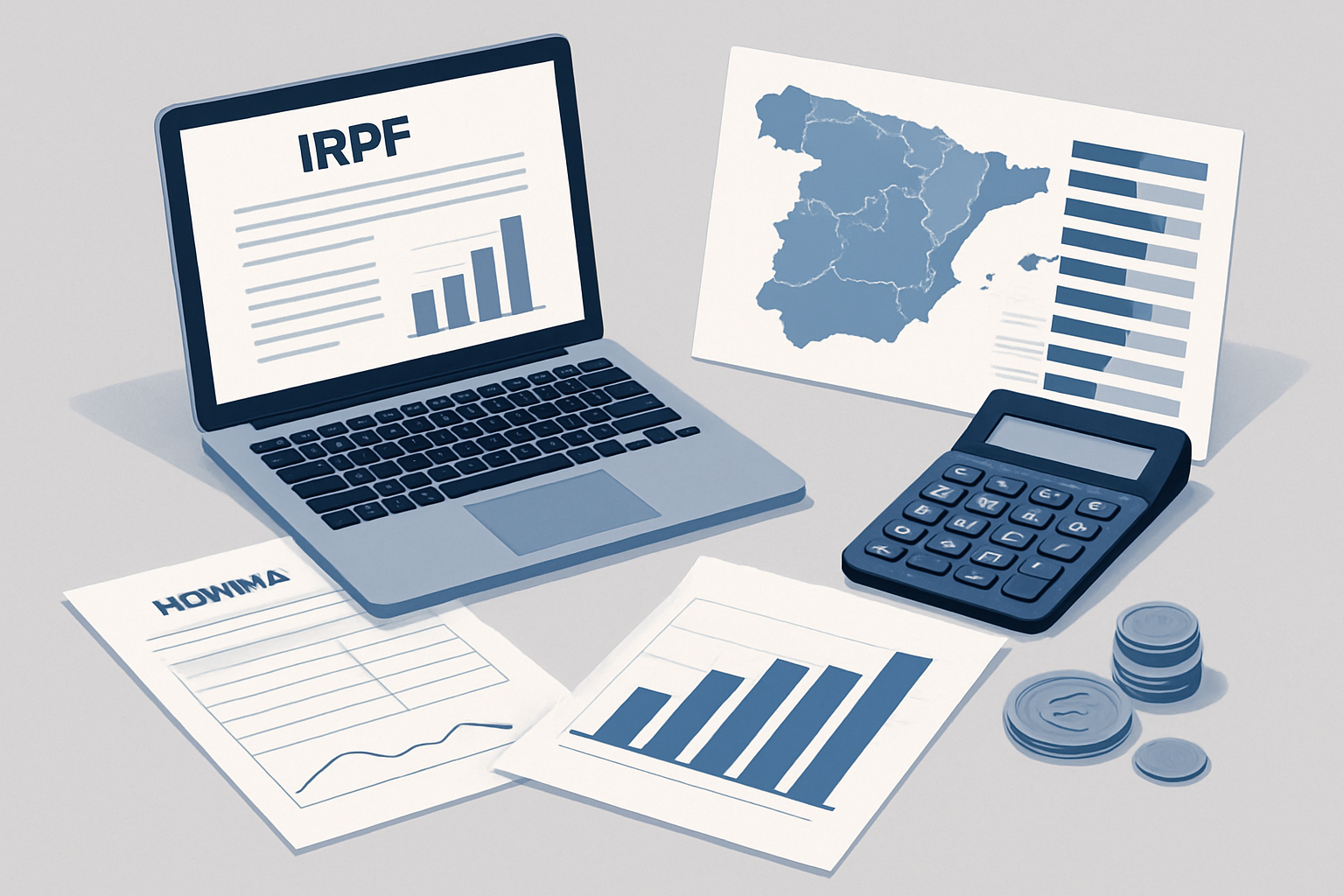 Calcular sueldo neto en prácticas en España 2025: IRPF, cotización y SMI